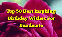 Top 50 Best Inspiring Birthday Wishes For Bandmate