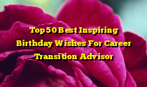 Top 50 Best Inspiring Birthday Wishes For Career Transition Advisor