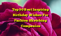 Top 50 Best Inspiring Birthday Wishes For Fashion Sketching Companion