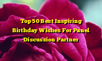 Top 50 Best Inspiring Birthday Wishes For Panel Discussion Partner